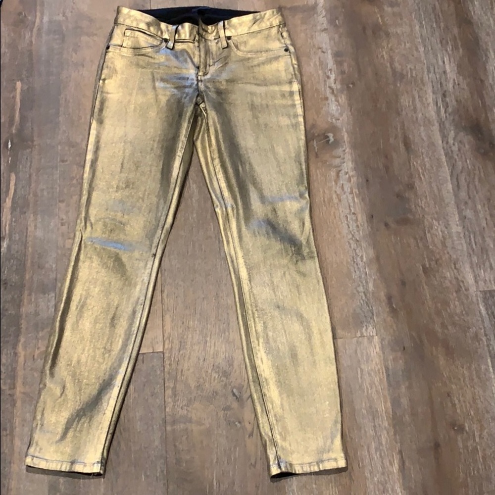 Black gold washed jeans